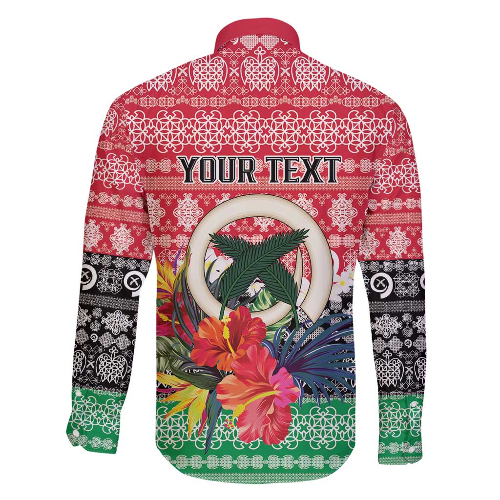 Personalised Vanuatu Joyeux Noel Family Matching Summer Maxi Dress and Hawaiian Shirt Proud To Be a Ni-Van Sand Drawing Art - Polynesian Pride