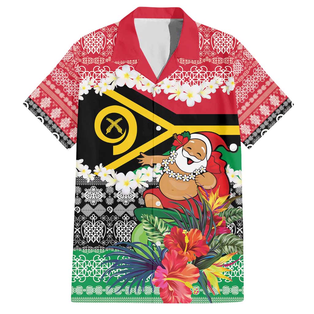 Personalised Vanuatu Joyeux Noel Hawaiian Shirt Proud To Be a Ni-Van Sand Drawing Art - Polynesian Pride