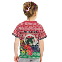 Personalised Vanuatu Joyeux Noel Kid T Shirt Proud To Be a Ni-Van Sand Drawing Art LT9 - Polynesian Pride