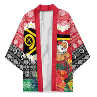 Personalised Vanuatu Joyeux Noel Kimono Proud To Be a Ni-Van Sand Drawing Art - Polynesian Pride