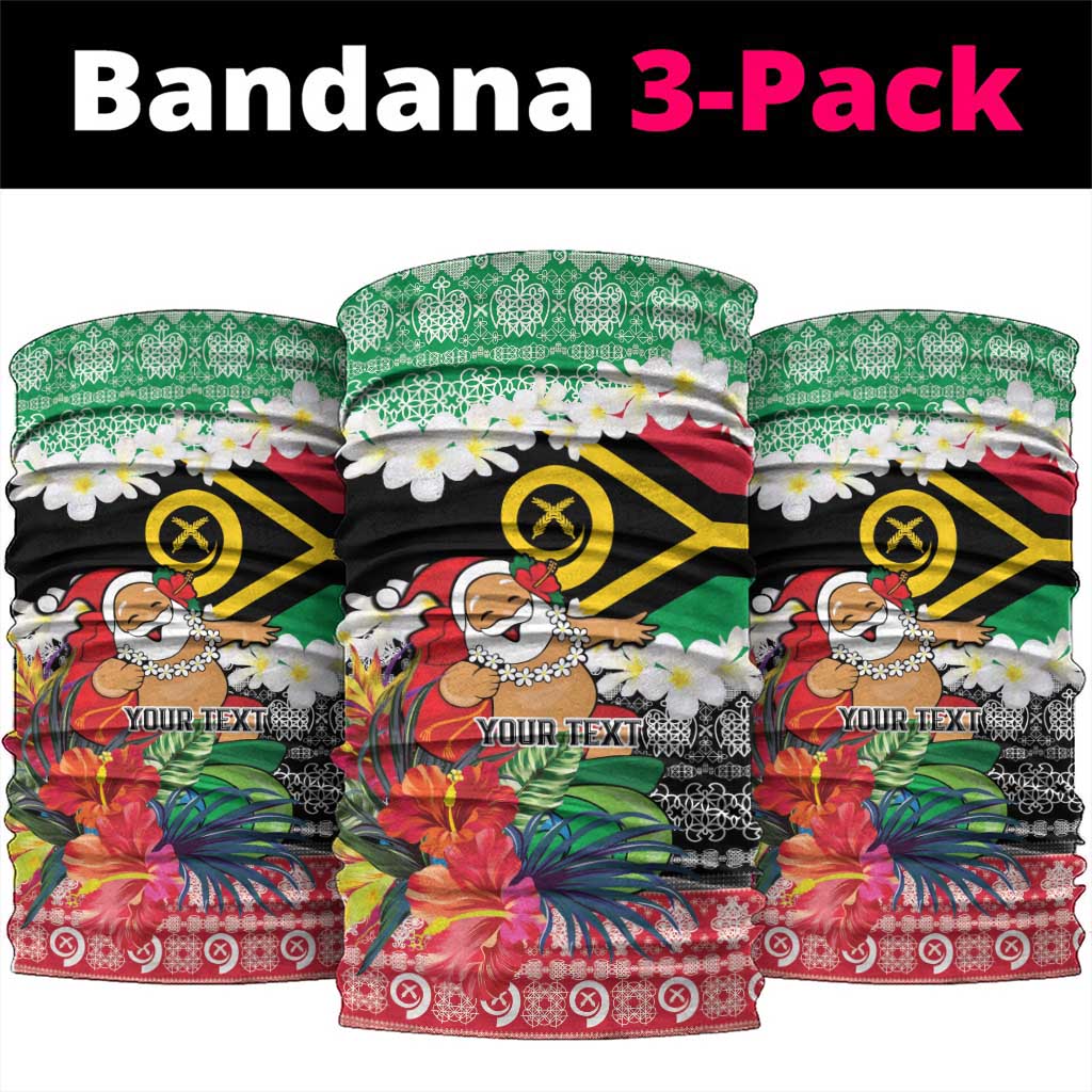 Personalised Vanuatu Joyeux Noel Neck Gaiter Proud To Be a Ni-Van Sand Drawing Art - Polynesian Pride