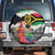 Personalised Vanuatu Joyeux Noel Spare Tire Cover Proud To Be a Ni-Van Sand Drawing Art - Polynesian Pride