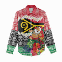 Personalised Vanuatu Joyeux Noel Women Casual Shirt Proud To Be a Ni-Van Sand Drawing Art - Polynesian Pride