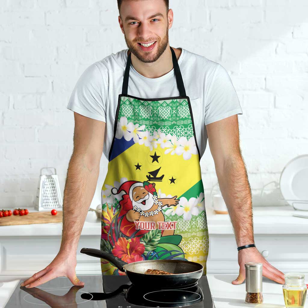 Personalised Malampa Joyeux Noel Apron Proud To Be a Ni-Van Sand Drawing Art - Polynesian Pride