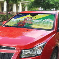 Personalised Malampa Joyeux Noel Auto Sun Shade Proud To Be a Ni-Van Sand Drawing Art LT9 - Polynesian Pride