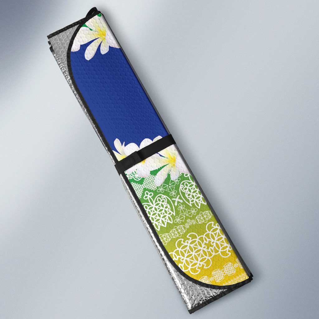Personalised Malampa Joyeux Noel Auto Sun Shade Proud To Be a Ni-Van Sand Drawing Art LT9 - Polynesian Pride