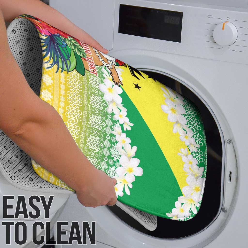 Personalised Malampa Joyeux Noel Bathroom Set Proud To Be a Ni-Van Sand Drawing Art - Polynesian Pride