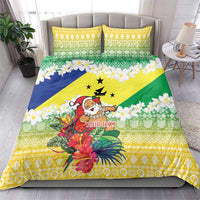 Personalised Malampa Joyeux Noel Bedding Set Proud To Be a Ni-Van Sand Drawing Art - Polynesian Pride