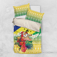 Personalised Malampa Joyeux Noel Bedding Set Proud To Be a Ni-Van Sand Drawing Art - Polynesian Pride