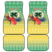 Personalised Malampa Joyeux Noel Car Mats Proud To Be a Ni-Van Sand Drawing Art - Polynesian Pride