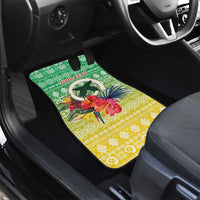 Personalised Malampa Joyeux Noel Car Mats Proud To Be a Ni-Van Sand Drawing Art - Polynesian Pride