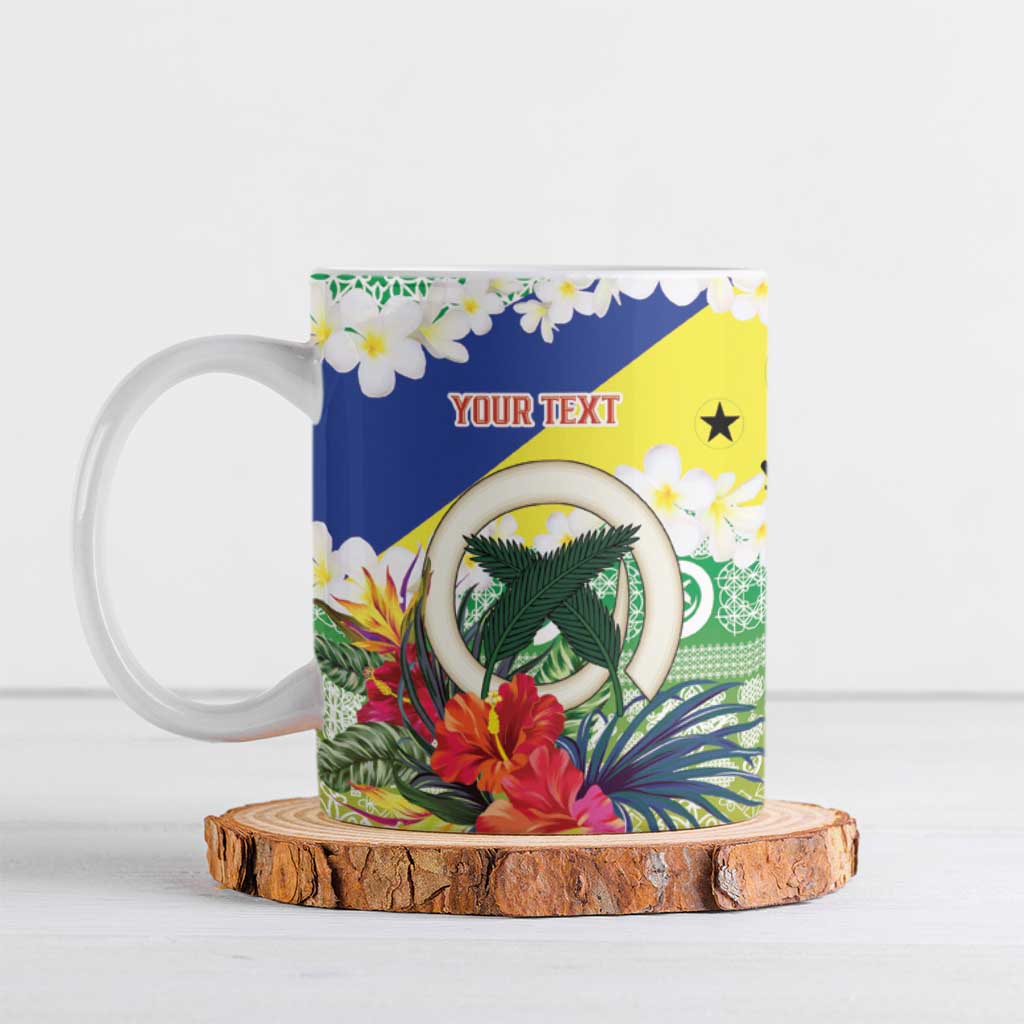 Personalised Malampa Joyeux Noel Ceramic Mug Proud To Be a Ni-Van Sand Drawing Art - Polynesian Pride