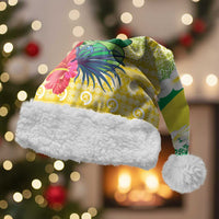 Personalised Malampa Joyeux Noel Christmas Santa Hat Proud To Be a Ni-Van Sand Drawing Art - Polynesian Pride