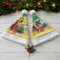 Personalised Malampa Joyeux Noel Christmas Santa Hat Proud To Be a Ni-Van Sand Drawing Art - Polynesian Pride