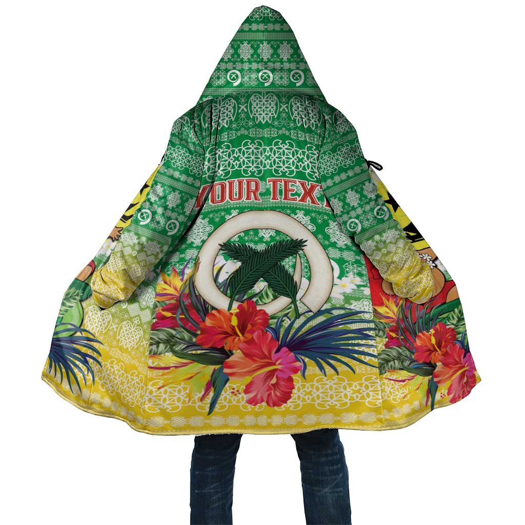 Personalised Malampa Joyeux Noel Cloak Proud To Be a Ni-Van Sand Drawing Art - Polynesian Pride