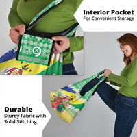 Personalised Malampa Joyeux Noel Grocery Bag Proud To Be a Ni-Van Sand Drawing Art - Polynesian Pride