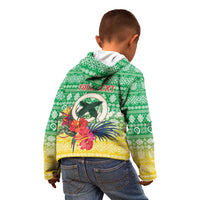 Personalised Malampa Joyeux Noel Kid Hoodie Proud To Be a Ni-Van Sand Drawing Art LT9 - Polynesian Pride