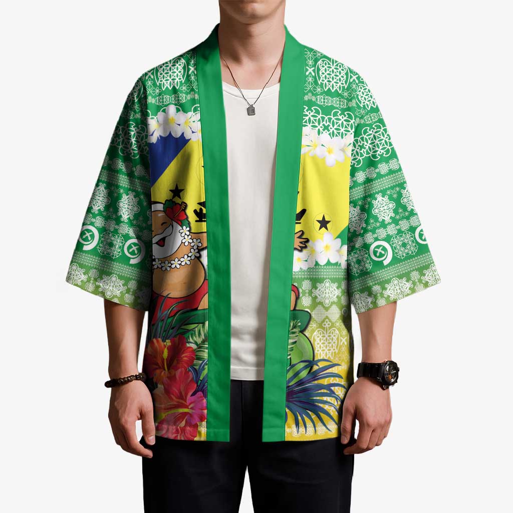 Personalised Malampa Joyeux Noel Kimono Proud To Be a Ni-Van Sand Drawing Art - Polynesian Pride