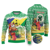 Personalised Malampa Joyeux Noel Ugly Christmas Sweater Proud To Be a Ni-Van Sand Drawing Art - Polynesian Pride