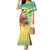 Personalised Malampa Joyeux Noel Mermaid Dress Proud To Be a Ni-Van Sand Drawing Art - Polynesian Pride