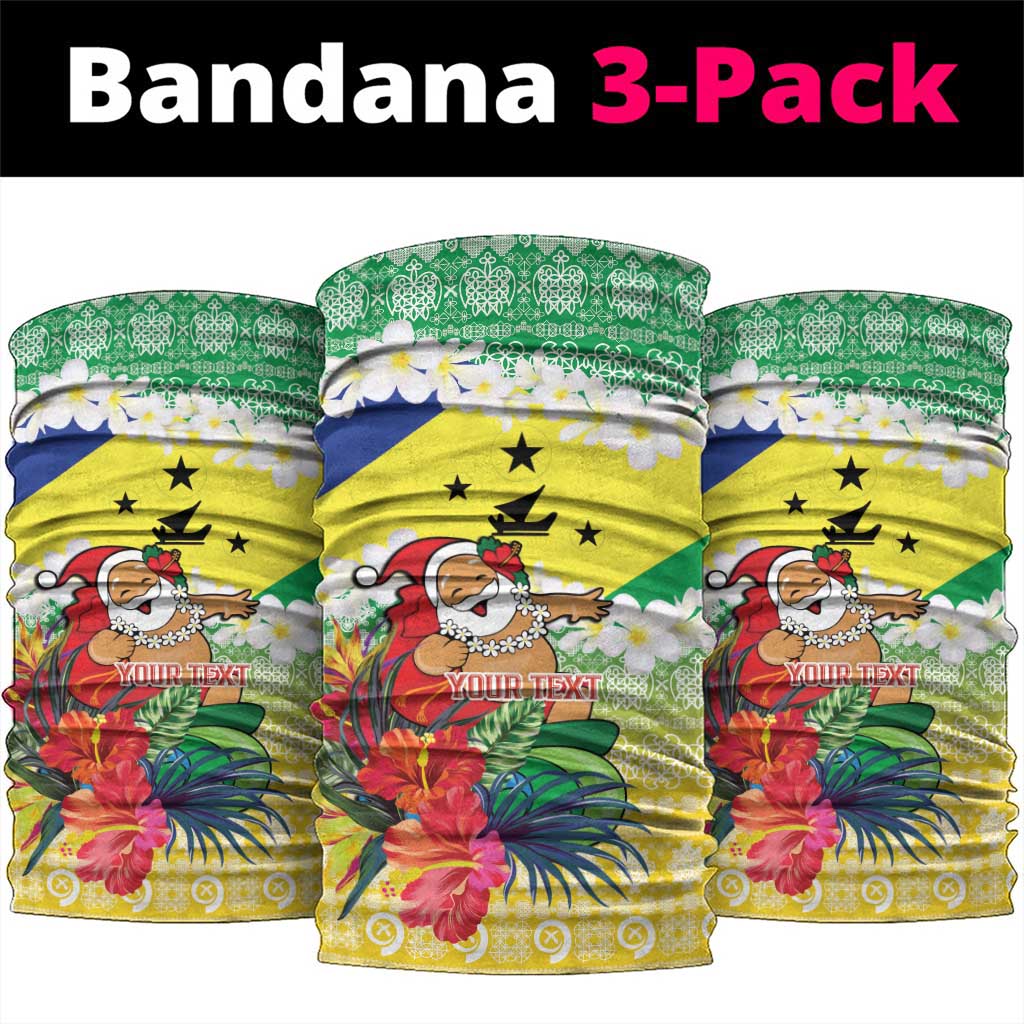 Personalised Malampa Joyeux Noel Neck Gaiter Proud To Be a Ni-Van Sand Drawing Art - Polynesian Pride