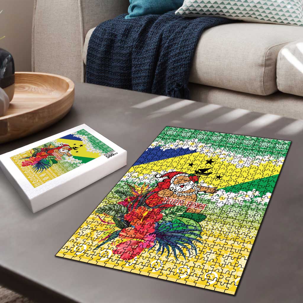 Personalised Malampa Joyeux Noel Puzzle Proud To Be a Ni-Van Sand Drawing Art LT9 - Polynesian Pride