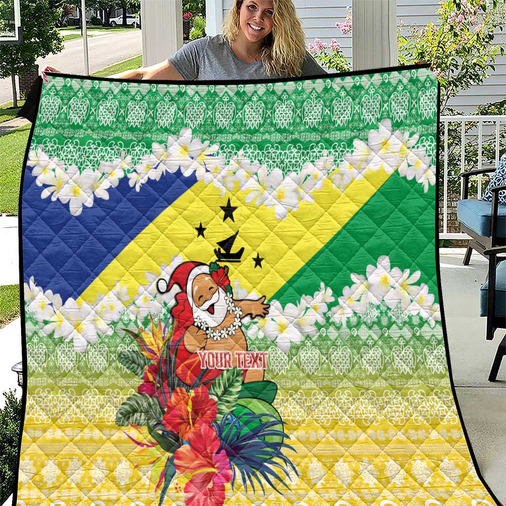 Personalised Malampa Joyeux Noel Quilt Proud To Be a Ni-Van Sand Drawing Art - Polynesian Pride