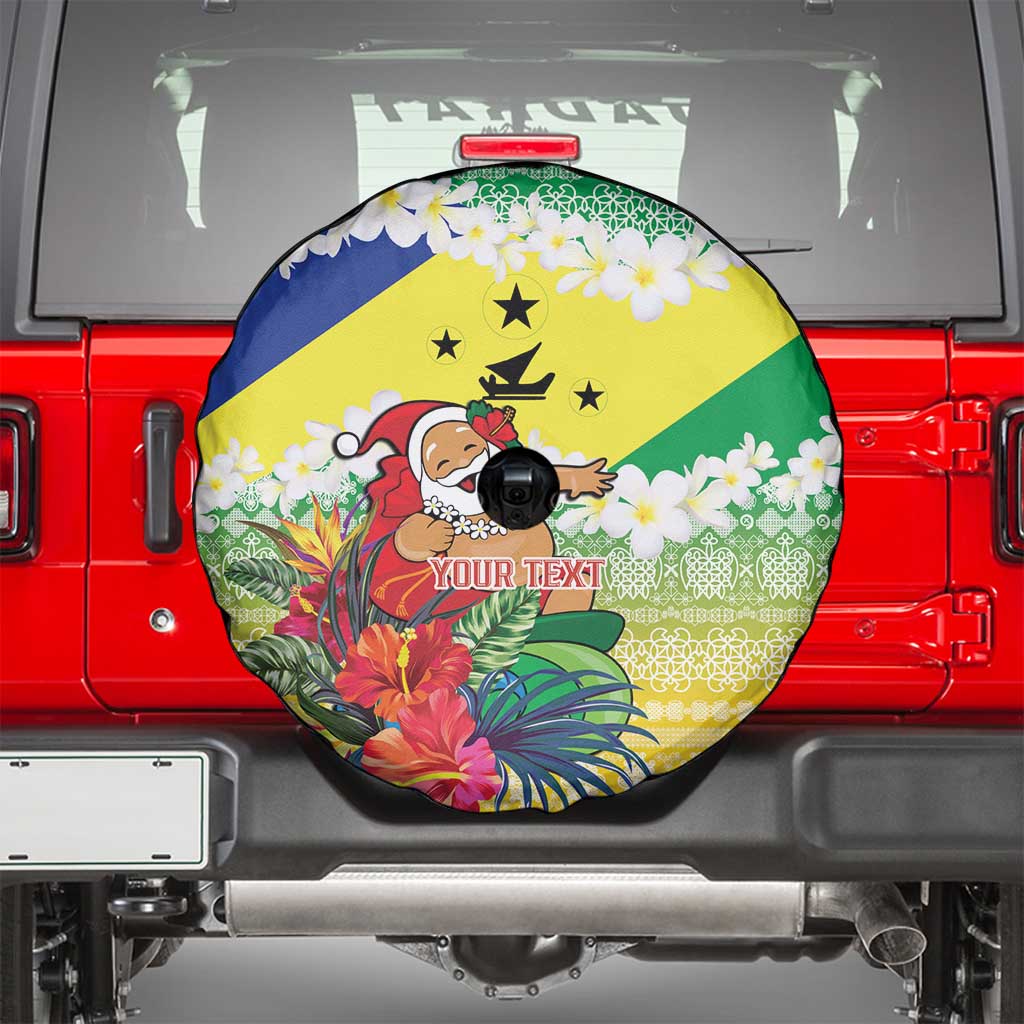 Personalised Malampa Joyeux Noel Spare Tire Cover Proud To Be a Ni-Van Sand Drawing Art - Polynesian Pride