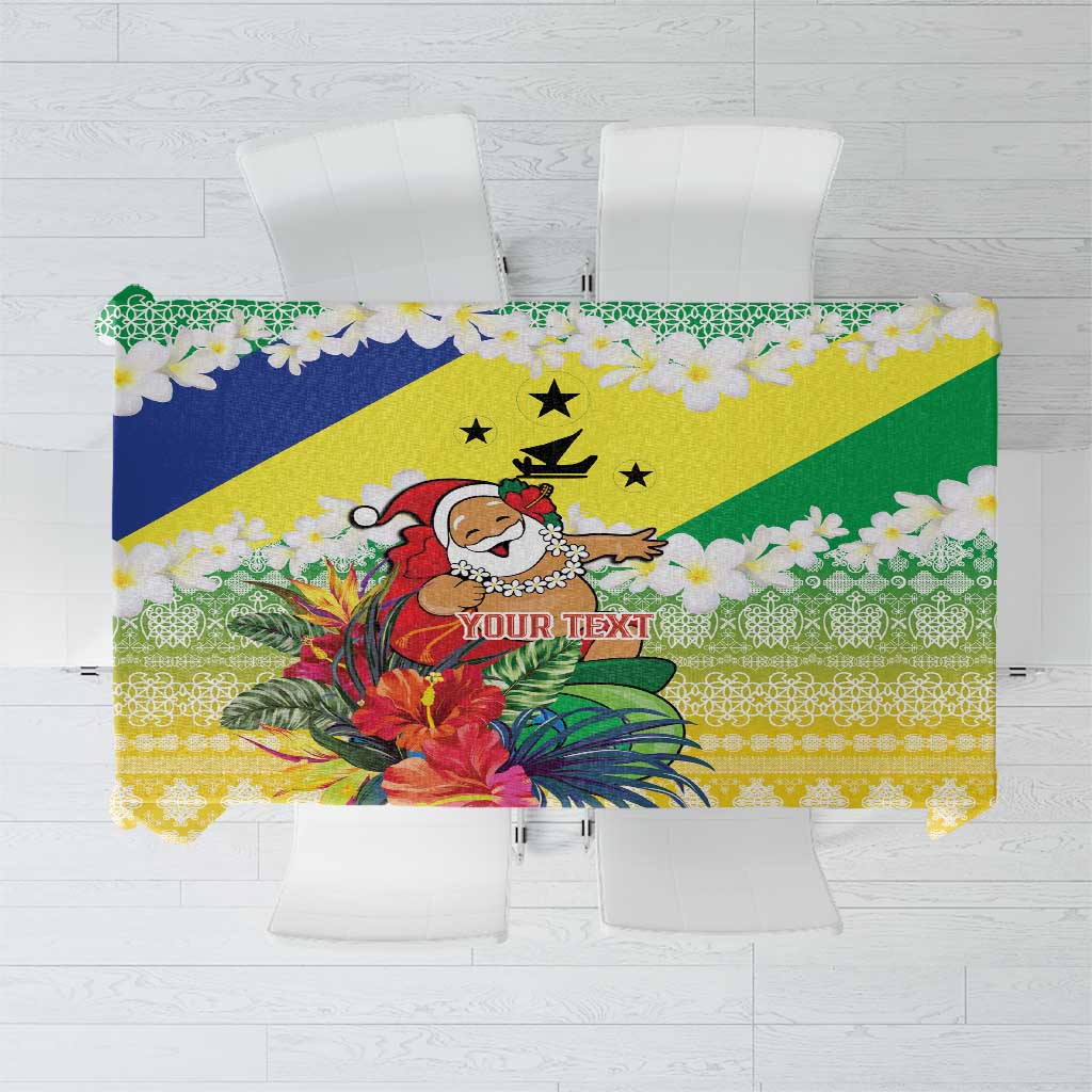 Personalised Malampa Joyeux Noel Tablecloth Proud To Be a Ni-Van Sand Drawing Art - Polynesian Pride