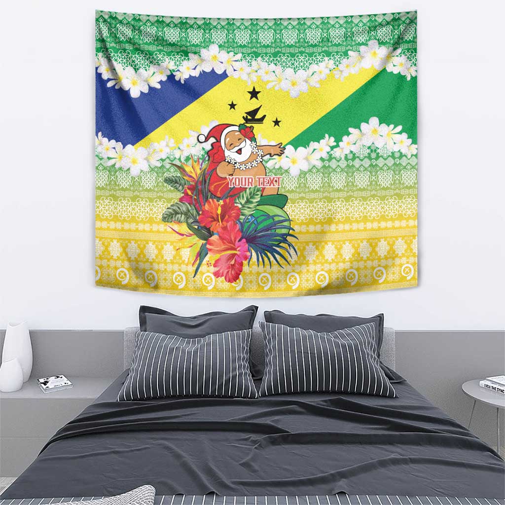 Personalised Malampa Joyeux Noel Tapestry Proud To Be a Ni-Van Sand Drawing Art LT9 - Polynesian Pride