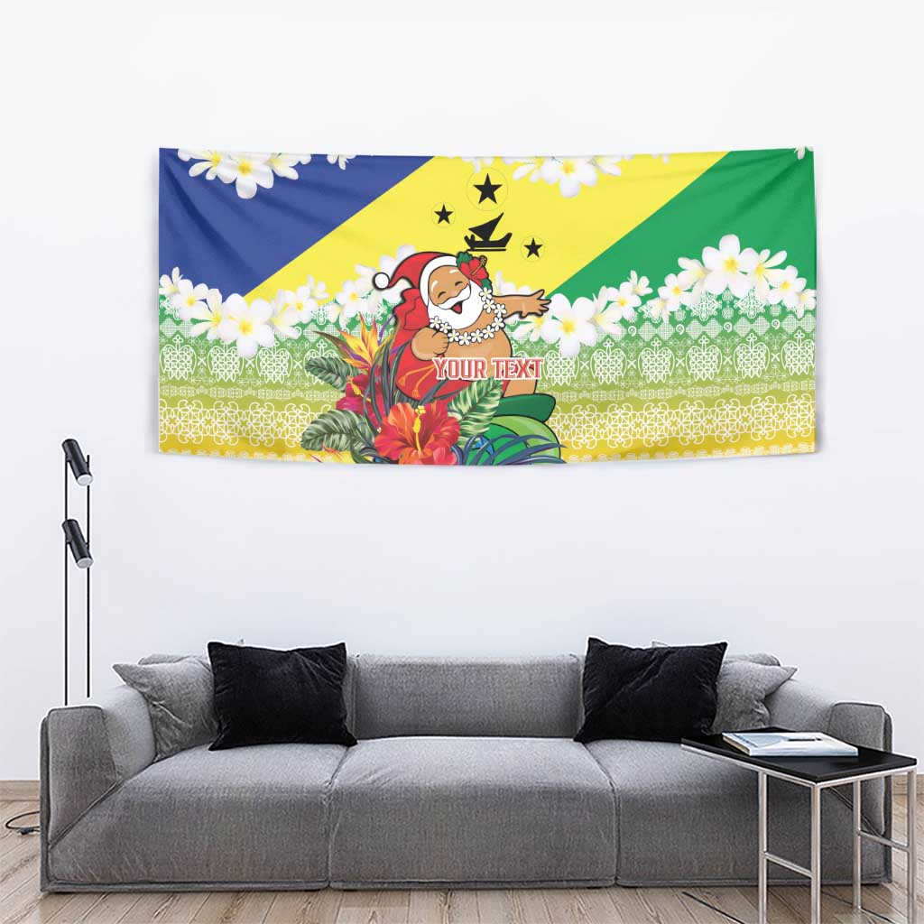 Personalised Malampa Joyeux Noel Tapestry Proud To Be a Ni-Van Sand Drawing Art LT9 - Polynesian Pride
