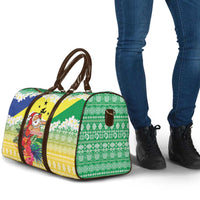 Personalised Malampa Joyeux Noel Travel Bag Proud To Be a Ni-Van Sand Drawing Art - Polynesian Pride