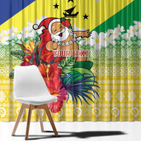 Personalised Malampa Joyeux Noel Window Curtain Proud To Be a Ni-Van Sand Drawing Art - Polynesian Pride