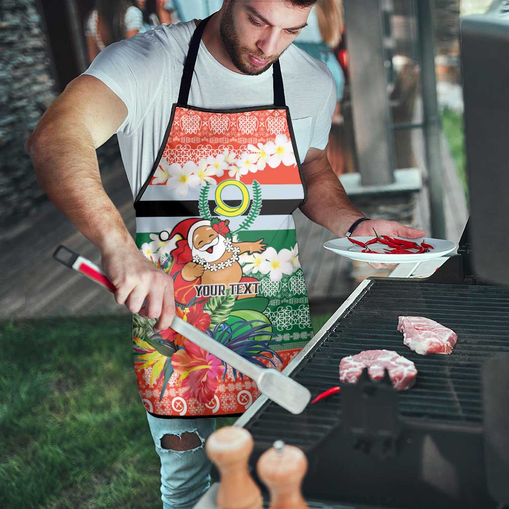 Personalised Penama Joyeux Noel Apron Proud To Be a Ni-Van Sand Drawing Art - Polynesian Pride