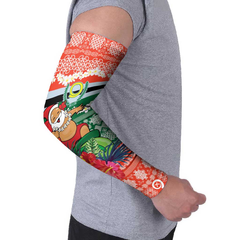 Personalised Penama Joyeux Noel Arm Sleeves Proud To Be a Ni-Van Sand Drawing Art - Polynesian Pride