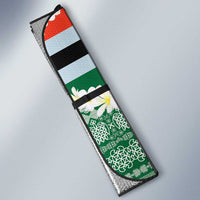 Personalised Penama Joyeux Noel Auto Sun Shade Proud To Be a Ni-Van Sand Drawing Art LT9 - Polynesian Pride