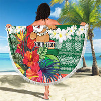 Personalised Penama Joyeux Noel Beach Blanket Proud To Be a Ni-Van Sand Drawing Art LT9 - Polynesian Pride