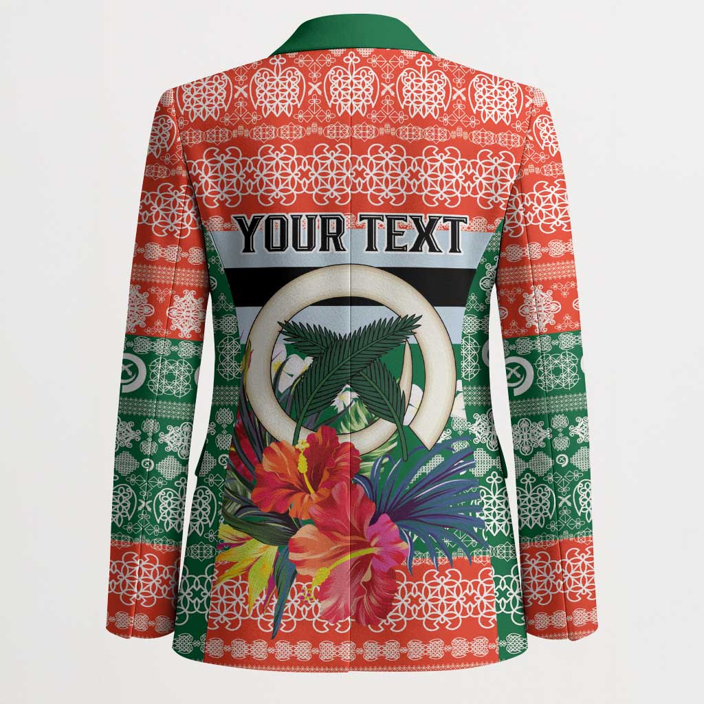 Personalised Penama Joyeux Noel Blazer Proud To Be a Ni-Van Sand Drawing Art - Polynesian Pride