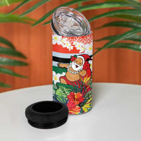 Personalised Penama Joyeux Noel 4 in 1 Can Cooler Tumbler Proud To Be a Ni-Van Sand Drawing Art - Polynesian Pride