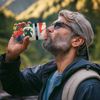 Personalised Penama Joyeux Noel 4 in 1 Can Cooler Tumbler Proud To Be a Ni-Van Sand Drawing Art - Polynesian Pride