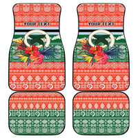 Personalised Penama Joyeux Noel Car Mats Proud To Be a Ni-Van Sand Drawing Art - Polynesian Pride