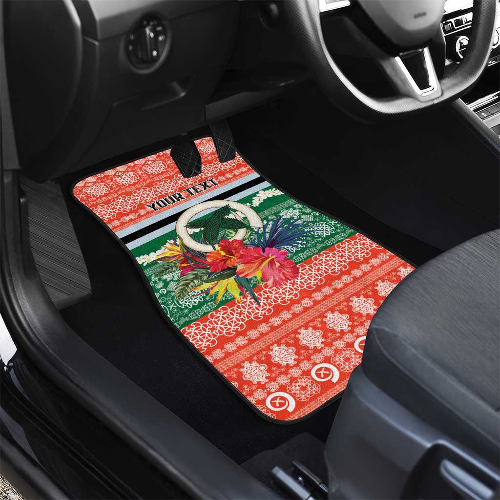 Personalised Penama Joyeux Noel Car Mats Proud To Be a Ni-Van Sand Drawing Art - Polynesian Pride