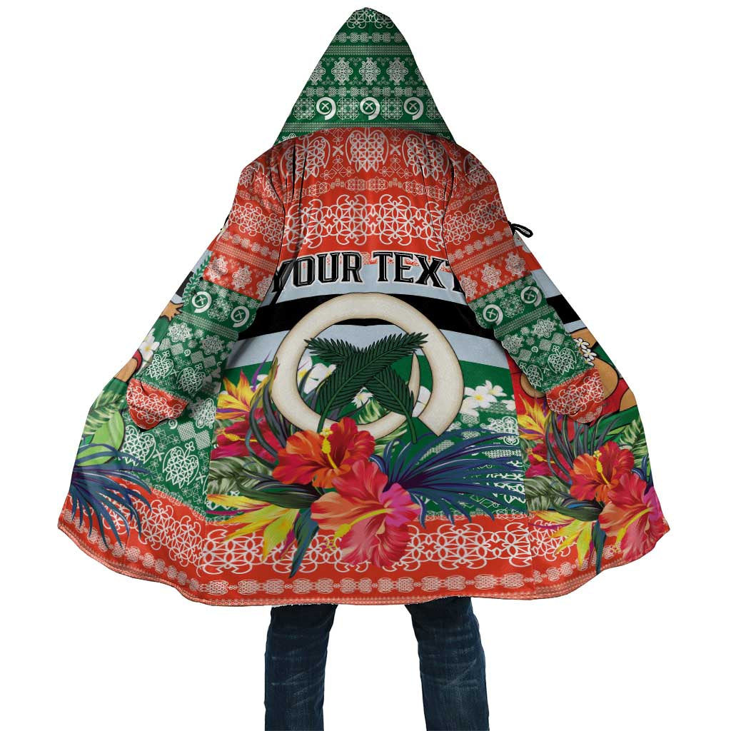 Personalised Penama Joyeux Noel Cloak Proud To Be a Ni-Van Sand Drawing Art - Polynesian Pride