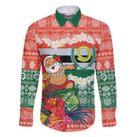 Personalised Penama Joyeux Noel Family Matching Summer Maxi Dress and Hawaiian Shirt Proud To Be a Ni-Van Sand Drawing Art - Polynesian Pride