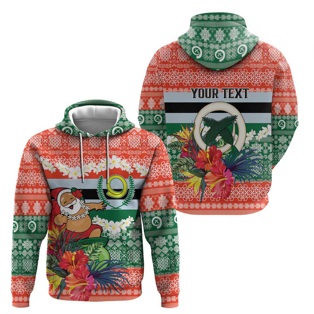 Personalised Penama Joyeux Noel Hoodie Proud To Be a Ni-Van Sand Drawing Art - Polynesian Pride