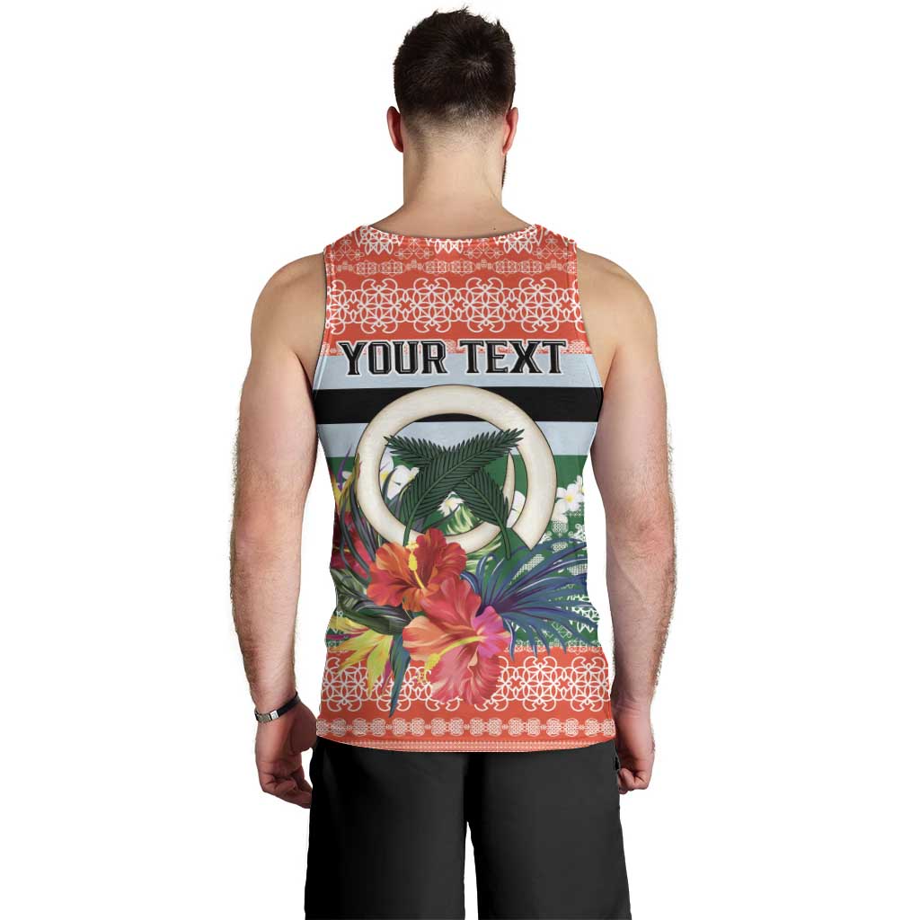 Personalised Penama Joyeux Noel Men Tank Top Proud To Be a Ni-Van Sand Drawing Art - Polynesian Pride