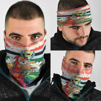 Personalised Penama Joyeux Noel Neck Gaiter Proud To Be a Ni-Van Sand Drawing Art - Polynesian Pride