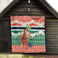 Personalised Penama Joyeux Noel Quilt Proud To Be a Ni-Van Sand Drawing Art - Polynesian Pride
