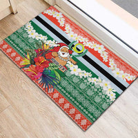 Personalised Penama Joyeux Noel Rubber Doormat Proud To Be a Ni-Van Sand Drawing Art LT9 - Polynesian Pride