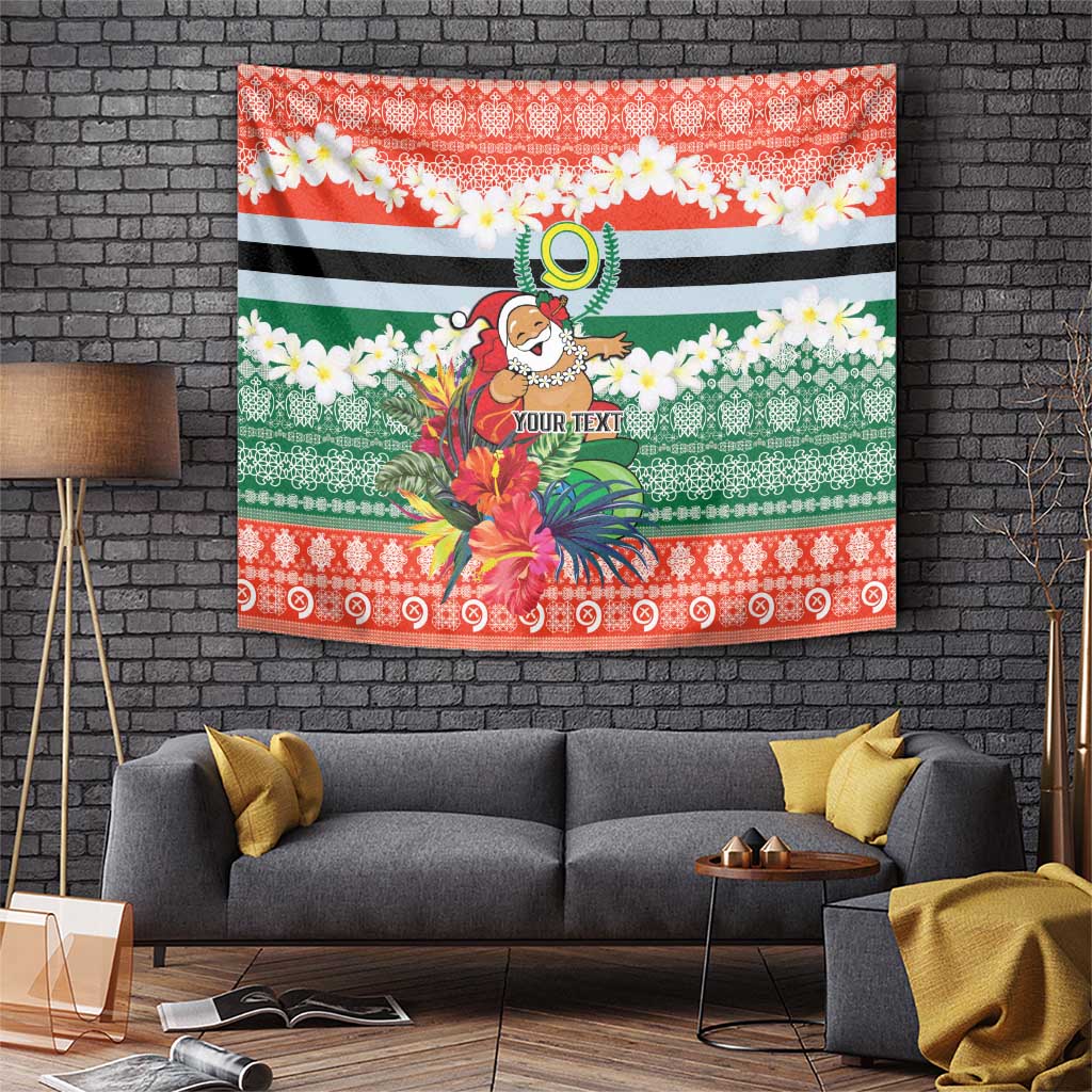 Personalised Penama Joyeux Noel Tapestry Proud To Be a Ni-Van Sand Drawing Art LT9 Red - Polynesian Pride